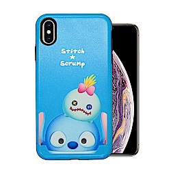 迪士尼 TSUM TSUM iPhone Xs Max 磨砂手機殼(史迪奇小金)