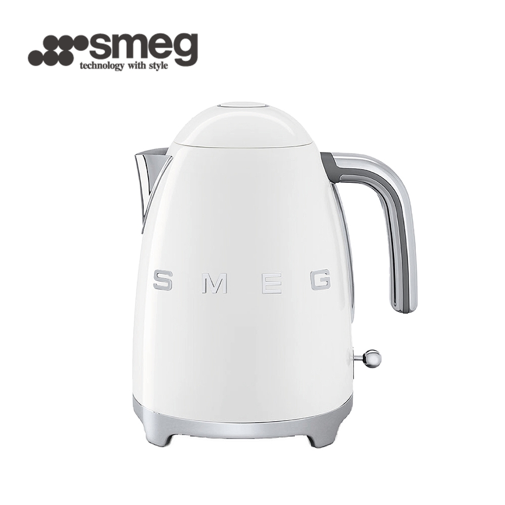 【SMEG】義大利大容量1.7L電熱水壺-珍珠白