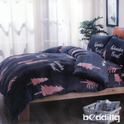 BEDDING-頂級法蘭絨特大雙人8x7被套-真愛樹