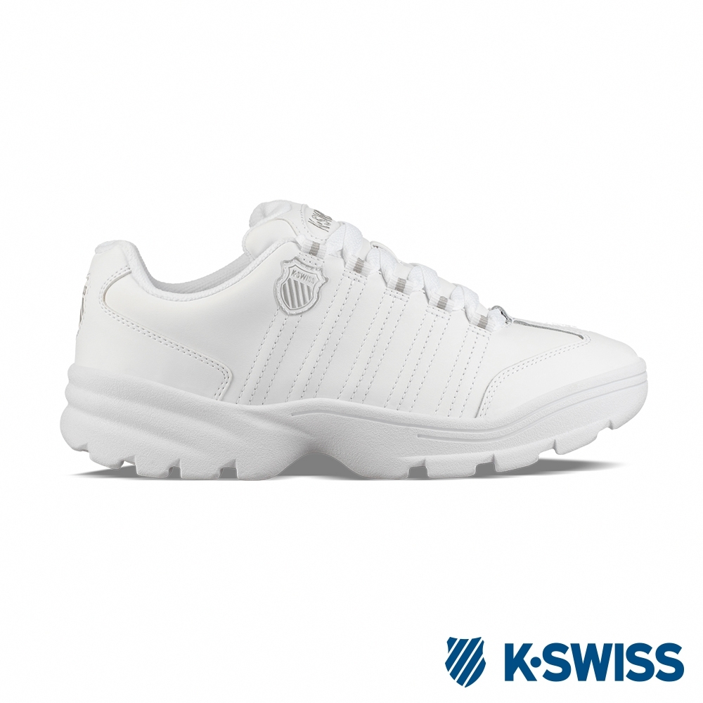 K-SWISS Altezo復古老爹鞋-男-白/銀