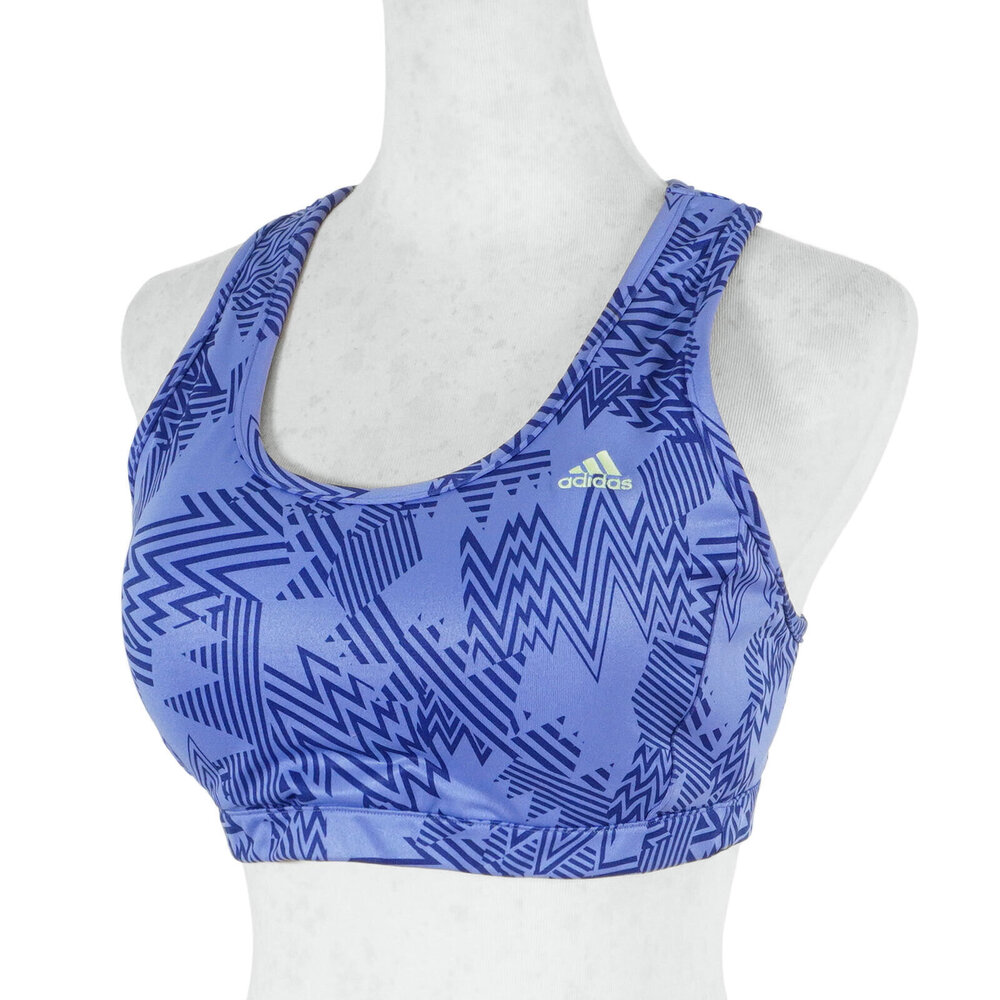 Adidas [X34129] 女 運動 內衣 訓練 跑步 健身 工字背 舒適 透氣 藍