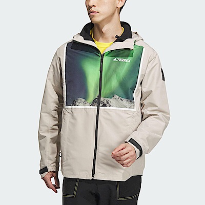 adidas nat.geo rain.r il8961 男 連帽外套 三件式 亞洲版 搖粒絨 防潑水 保暖 米黑