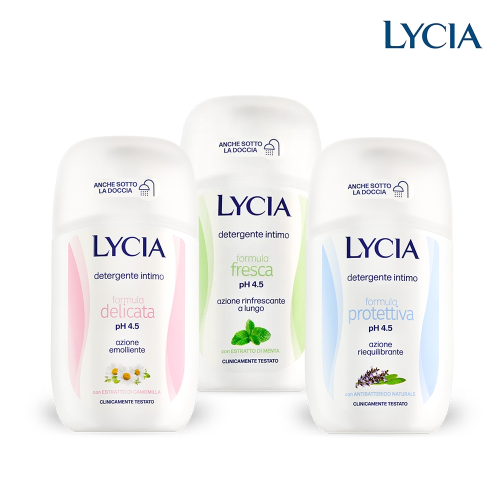 LYCIA 莉舒雅 親密潔浴凝露 200ml 任選-舒緩鼠尾草(藍) /清爽薄荷(綠) /潤澤洋甘菊(粉)