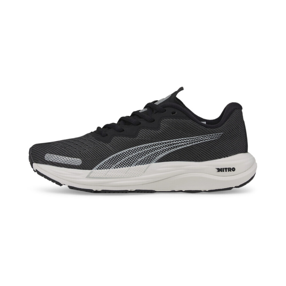 Puma Velocity Nitro 2 Wn [376262-01] 女 慢跑鞋 休閒 運動 側面網狀 緩衝 黑 白