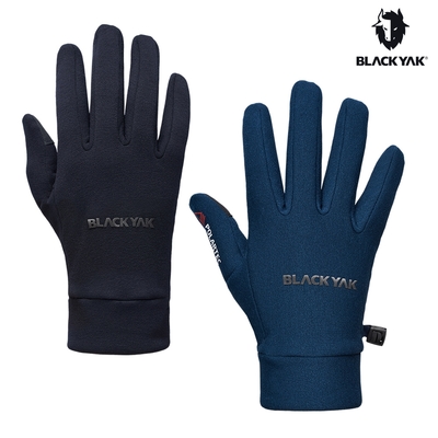 韓國BLACK YAK YAK POLARTEC保暖手套[黑色/海軍藍] 運動 休閒 保暖 手套 可登山杖搭配 中性款BYJB2NAN01