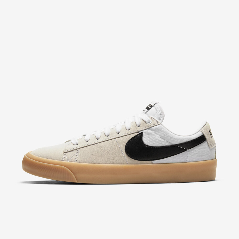 Nike SB Zoom Blazer Low Pro GT [DC7695-100] 男 滑板鞋 休閒 麂皮 杏灰 黑