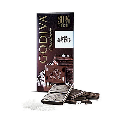 GODIVA 海鹽50%黑巧克力(100g/片)