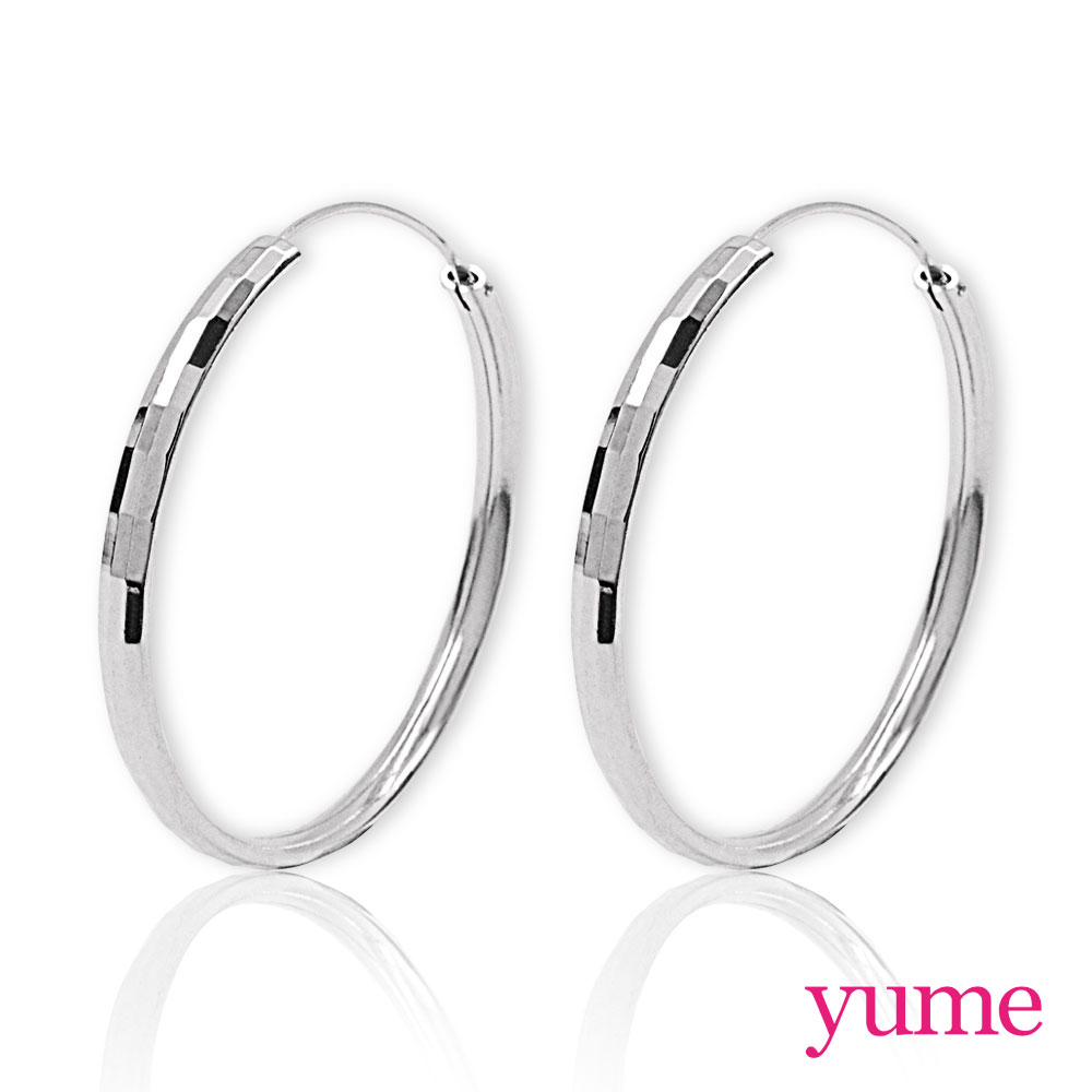 YUME - 長方格大圈圈耳環(40mm)