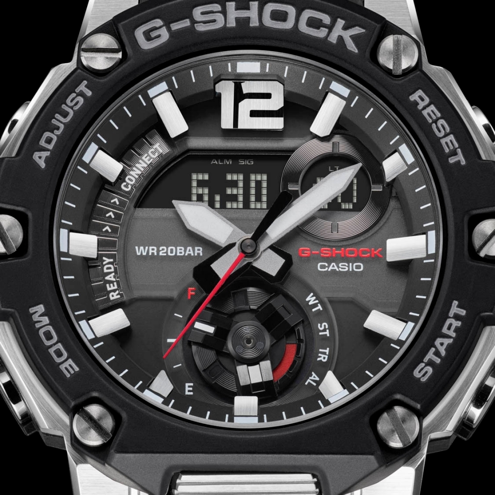 CASIO卡西歐 G-SHOCK 藍牙 太陽能 碳纖維防護 GST-B300-1A_50mm | G-SHOCK | Yahoo奇摩購物中心