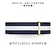 Daniel Wellington DW 錶帶 Classic Glasgow 20mm藍白織紋錶帶-玫瑰金 DW00200004 product thumbnail 1