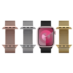 Metal-Slim Apple Watch Series 8/9/SE 40/41mm 米蘭式磁吸不銹鋼編織錶帶