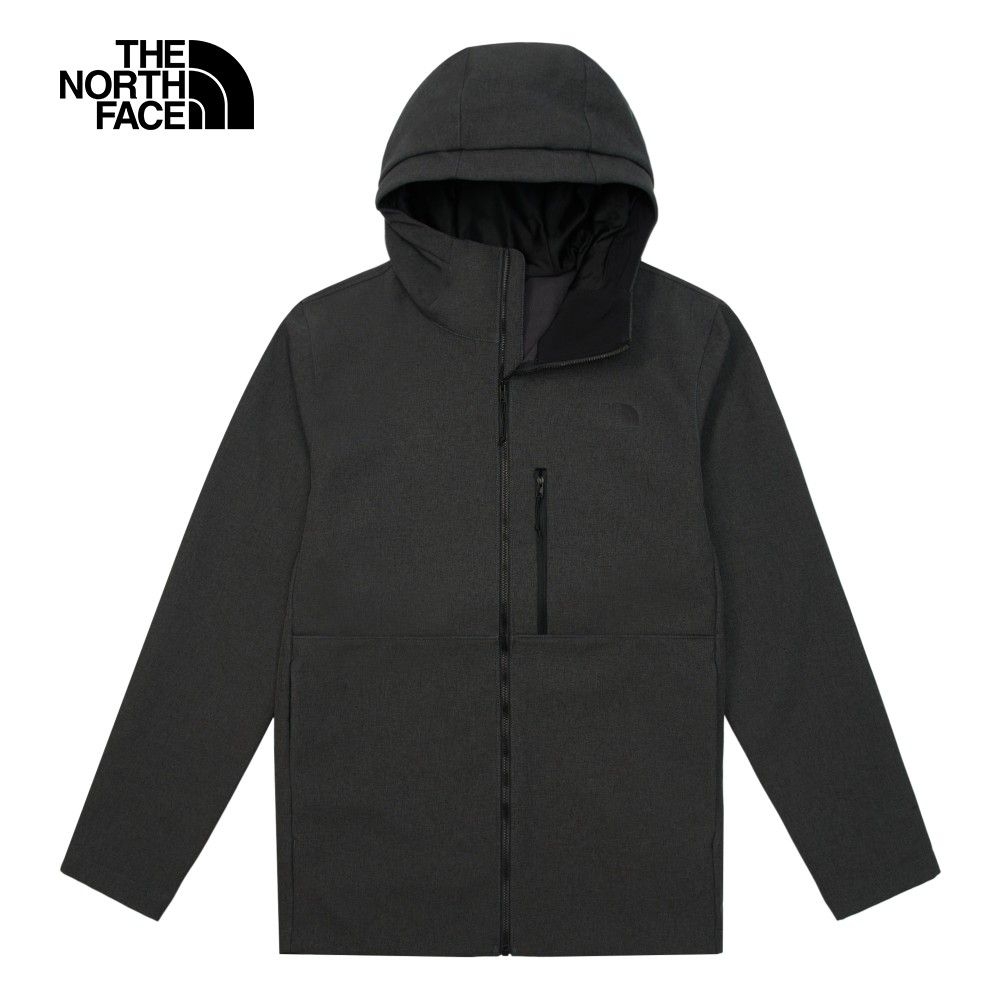 The North Face M APEX BIONIC 3 HOODIE-AP 防潑水防風外套 男連帽外套-黑-NF0A83S5DYZ