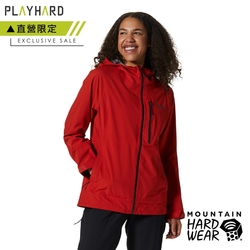 【Mountain Hardwear】Stretch Ozonic Jacket W 輕量彈性防水連帽外套 女款 暗紅 #1985721