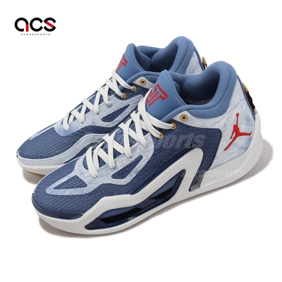 Nike 籃球鞋 Jordan Tatum 1 PF 男鞋 藍 白 牛仔 丹寧 運動鞋 實戰 DZ3321-400