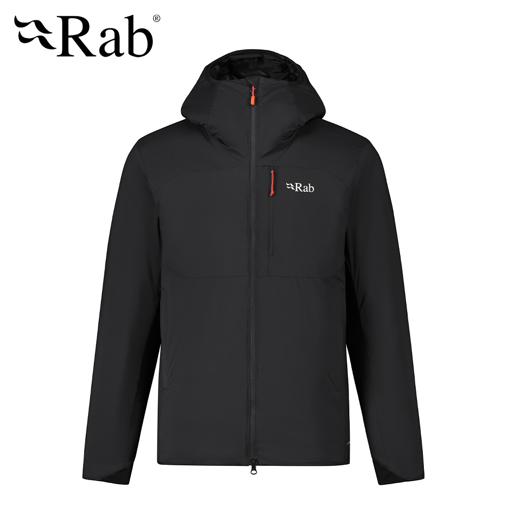 【英國 RAB】Xenair Alpine Jacket 輕量防風透氣化纖連帽外套 男款 烏木灰 #QIO86