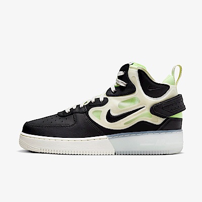 Nike Air Force 1 Mid React [DQ1872-100] 男 休閒鞋 運動 經典 中筒 解構 黑綠