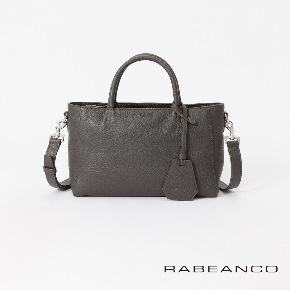 RABEANCO 迷時尚系列優雅兩用小手提包(小)炭灰