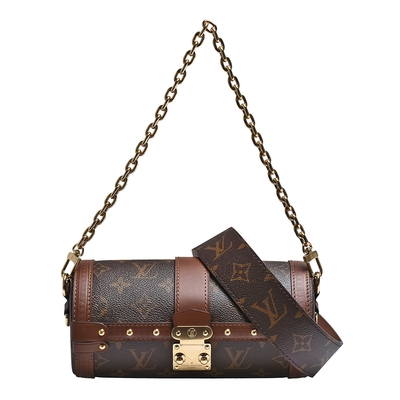 LV Louis Vuitton路易威登 M57835 PAPILLON TRUNK經典Monogram帆布斜背圓筒包