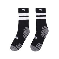 Puma 襪子 Fashion Crew Socks 男女款 黑 白 長襪 中筒襪 單雙入 BB141402