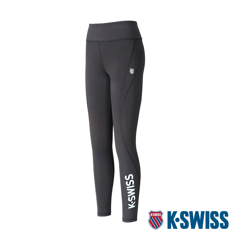 K-SWISS KS Logo Legging運動緊身褲-女-黑
