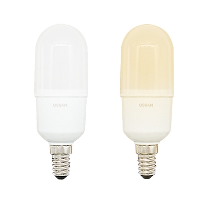 2個裝【歐司朗OSRAM】7W小晶靈E14燈頭LED燈泡 晝光色/燈泡色(雪糕燈 冰棒燈 小精靈)