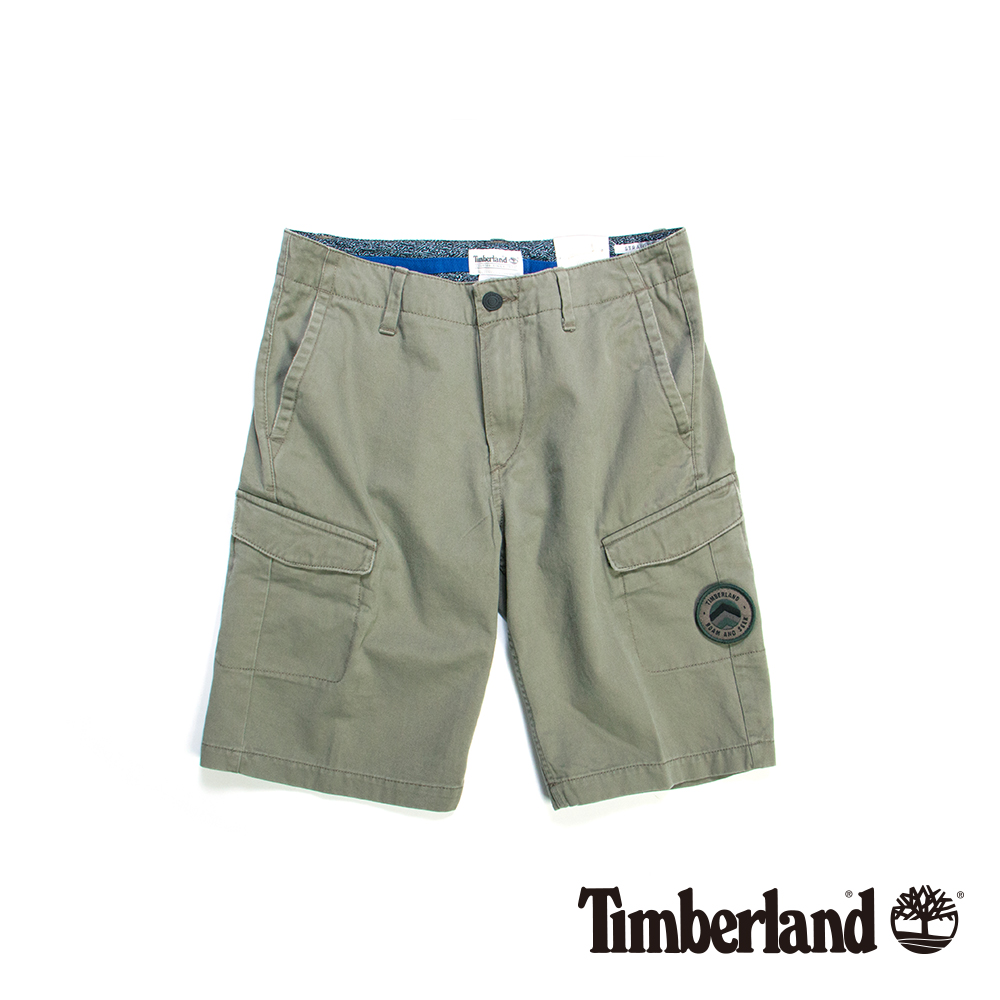 Timberland 男款軍綠色Webster Lake Cargo短褲