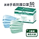 【MEDTECS 美德】手術防護口罩50入/盒；三盒組(兩色可選) product thumbnail 1