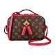 LV SAINTONGE花紋LOGO 帆布拉鍊手提斜背包(4款任選) product thumbnail 9