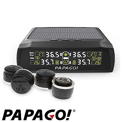 PAPAGO ! TireSafe S72E無線太陽能胎外式輕巧胎壓偵測器  (兩年保)