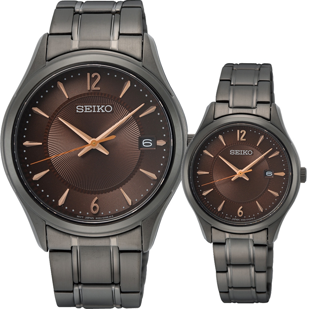 SEIKO 精工 CS 台灣限量款 城市情侶手錶 對錶(SUR519P1+SUR521P1)