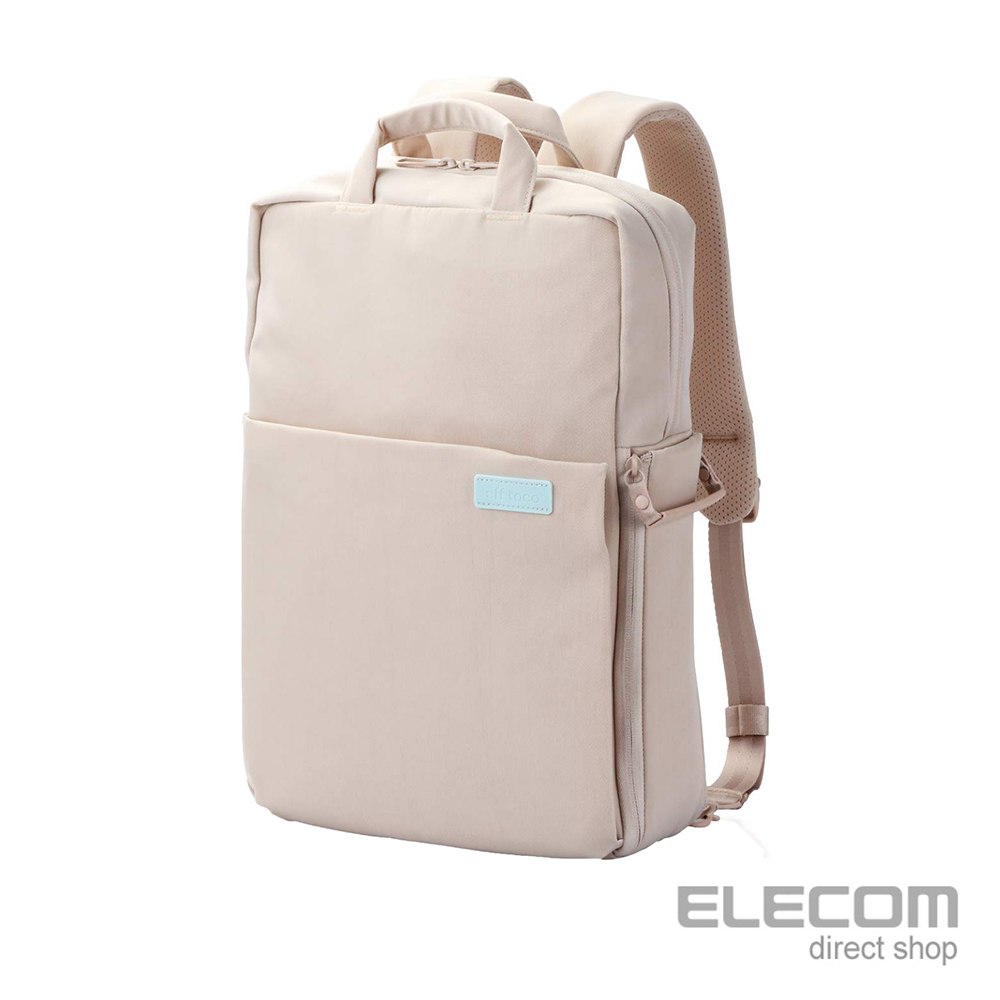 ELECOM 帆布3WAY薄型後背包OF04(限定色)-L卡其