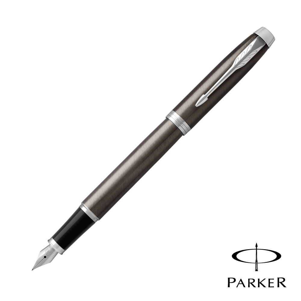 [客製刻字專區]PARKER NEW IM 金屬灰白夾 鋼筆