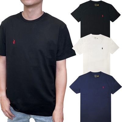 POLO Ralph Lauren 休閒 素TEE 刺繡小馬短袖上衣(平輸品)