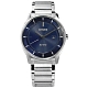 CITIZEN 光動能 簡約時尚 日期 不鏽鋼手錶(BM7400-80L)-藍色/40mm product thumbnail 1