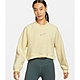 NIKE AS W NK TF FLC CRW女連帽上衣-米黃-FB1921744 product thumbnail 1