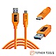Tether Tools CUC3215-ORG Pro傳輸線USB 3.0轉USB-C product thumbnail 1