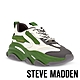 STEVE MADDEN-POSSESSION-E 拼接厚底武士老爹鞋-綠白色 product thumbnail 1