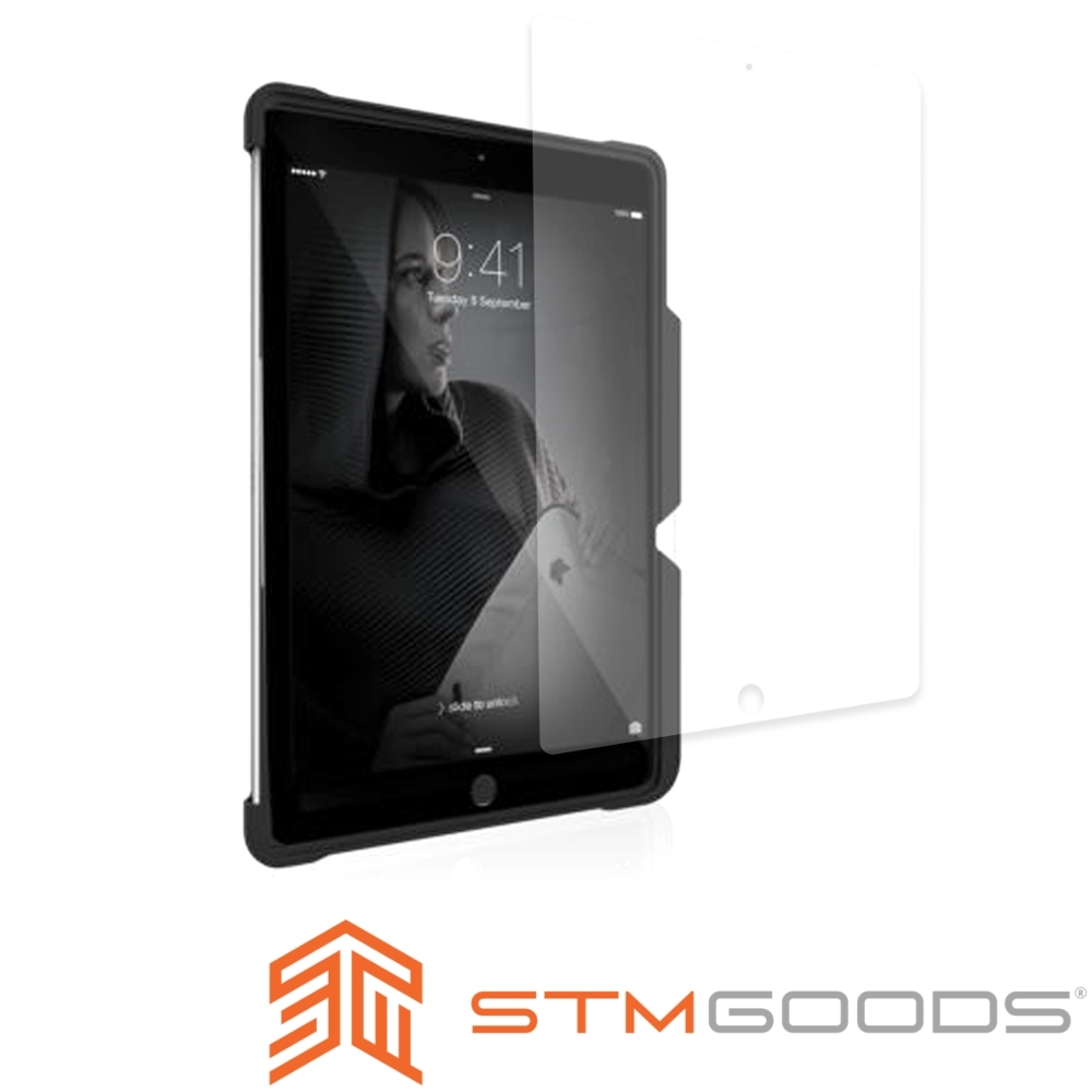 澳洲 STM 軍規防摔殼專用版 iPad 2019 10.2吋 (第七代)玻璃保護貼-透明