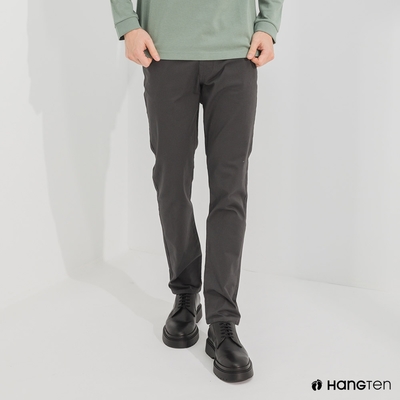 Hang Ten-男裝-經典款-SLIM FIT修身五袋款長褲-深藍