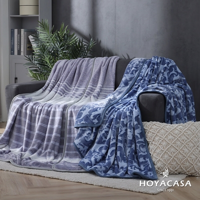 HOYACASA 冬日典藏法蘭絨親膚保暖毯(150×200cm)-多款任