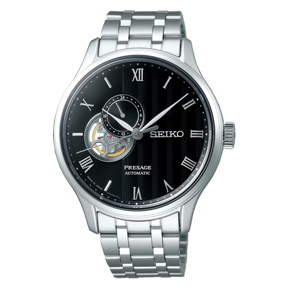 SEIKO 精工 Presage 24小時顯示機械錶-男錶(SSA377J1)41.8mm