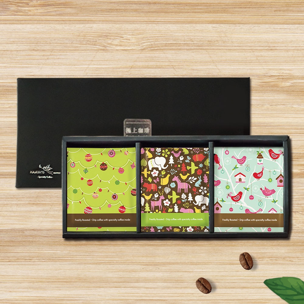 哈亞極品咖啡 單一產區濾掛式咖啡禮盒-涼風圖樣藝術-FL01(10gx18入)