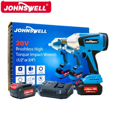 Johnswell 20V鋰電無刷衝擊扳手-雙電5.0AH EP-DW8456