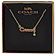 COACH 經典coach字體項鍊(金) product thumbnail 1