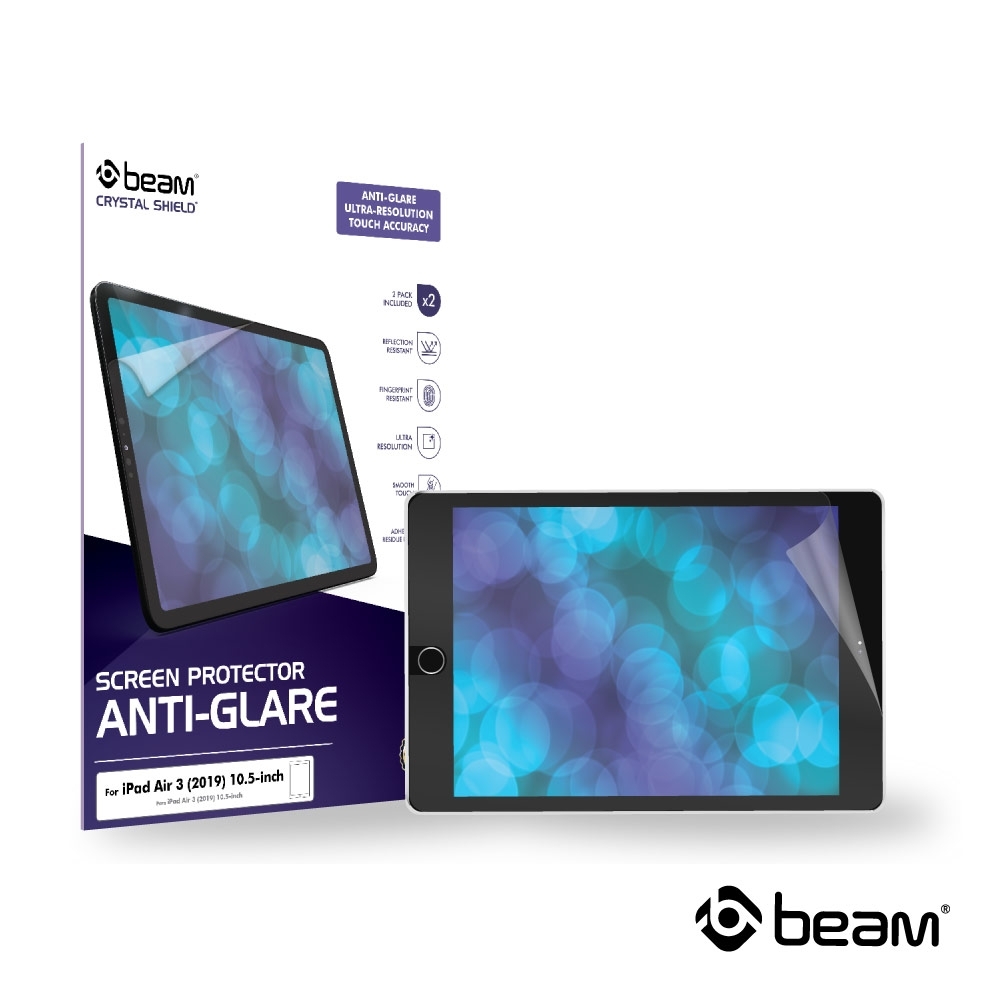 【BEAM】iPad 10.5" 抗眩光霧面螢幕保護貼 2入