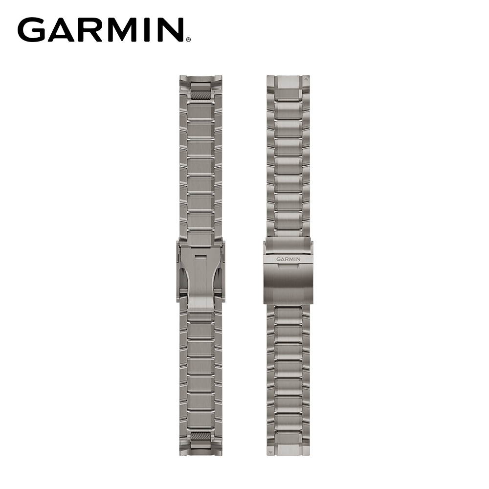 GARMIN QuickFit 22mm 後掠翼風格鈦金錶鍊(for MARQ)