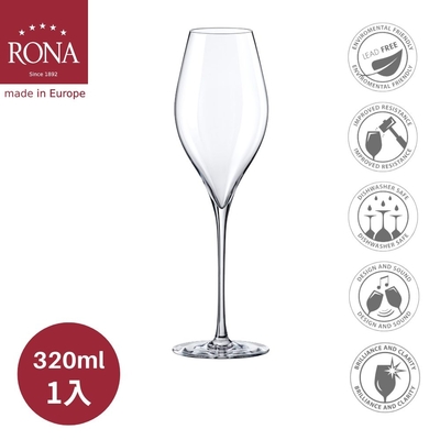 【RONA】斯洛伐克SWAN天鵝系列 香檳杯320ml-1入