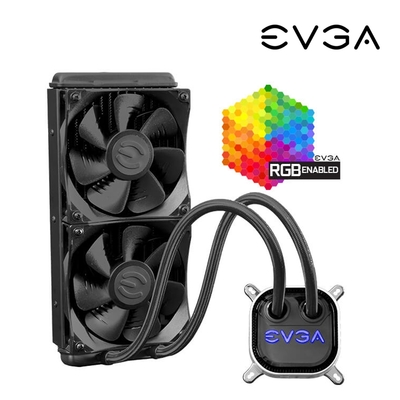 evga 艾維克 clc 240 cpu封閉式水冷散熱器(400-hy-cl24-v1)