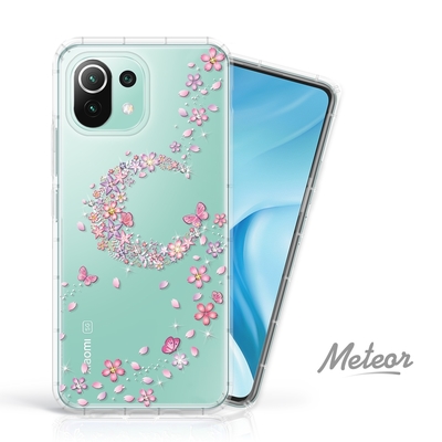 Meteor MI 小米 11 Lite 5G/11 Lite 5G NE 奧地利水鑽殼 - 櫻月