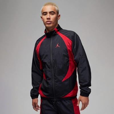 NIKE 外套 男款 運動外套 AS M J SPRT JAM WARM UP JACKET 黑紅 DX9368-013